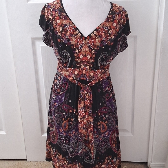 Nordstrom Brand eci Mixed Media Dress   Size 12 - Picture 4 of 13